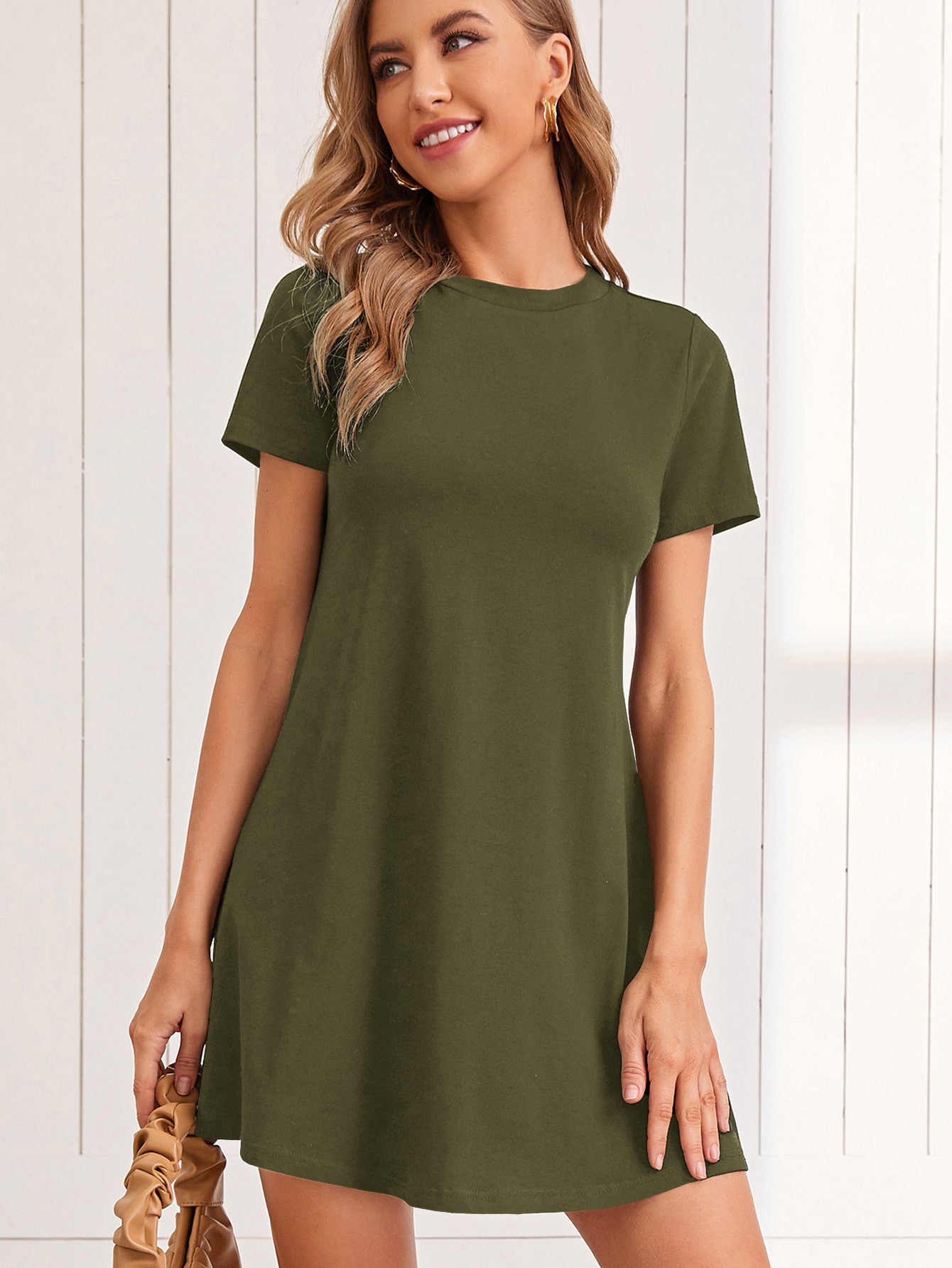 Solid Tee Dress