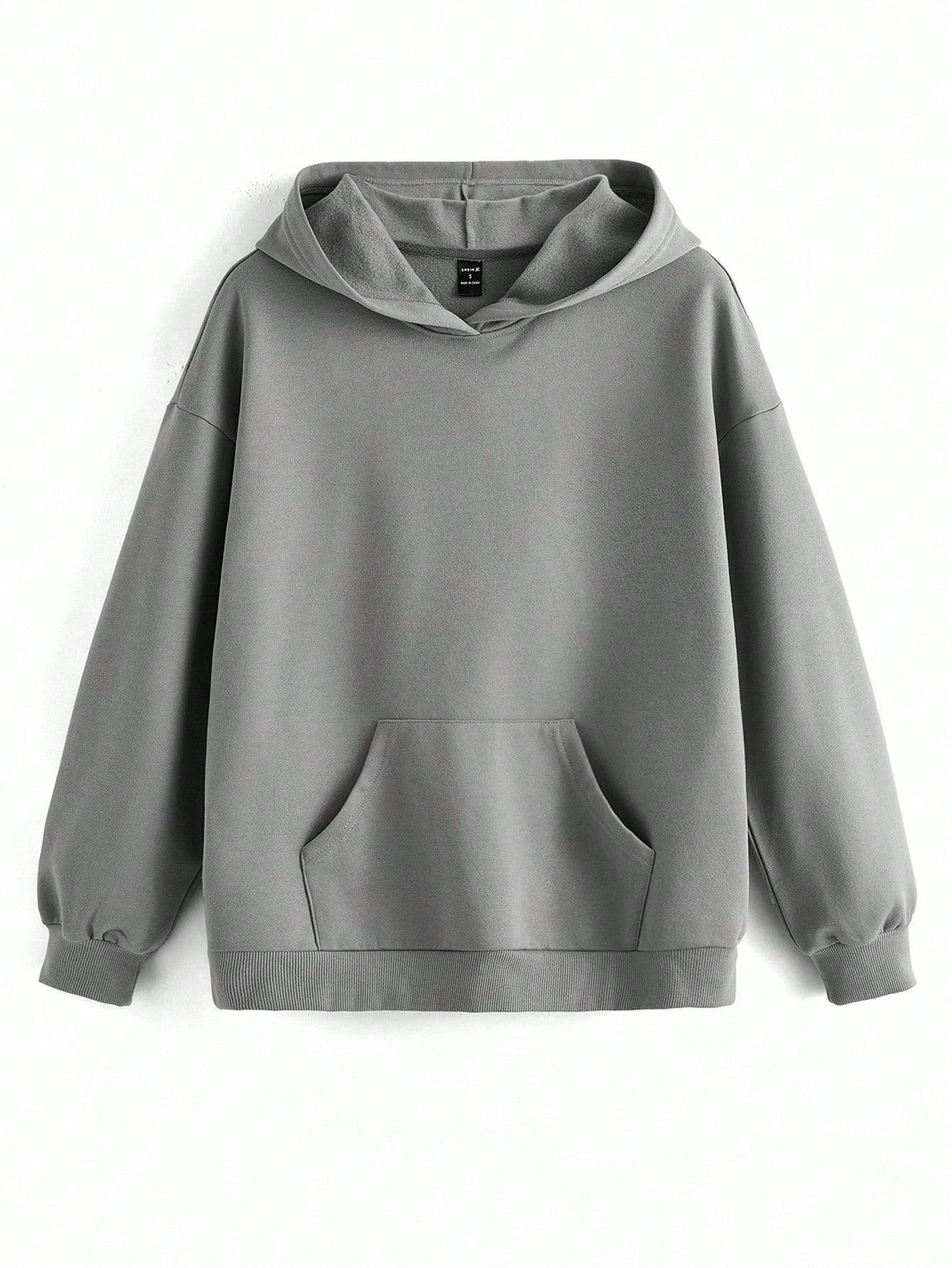 Regular Fit Women's Drop Shoulder Long Sleeve Hoodie Sweatshirt