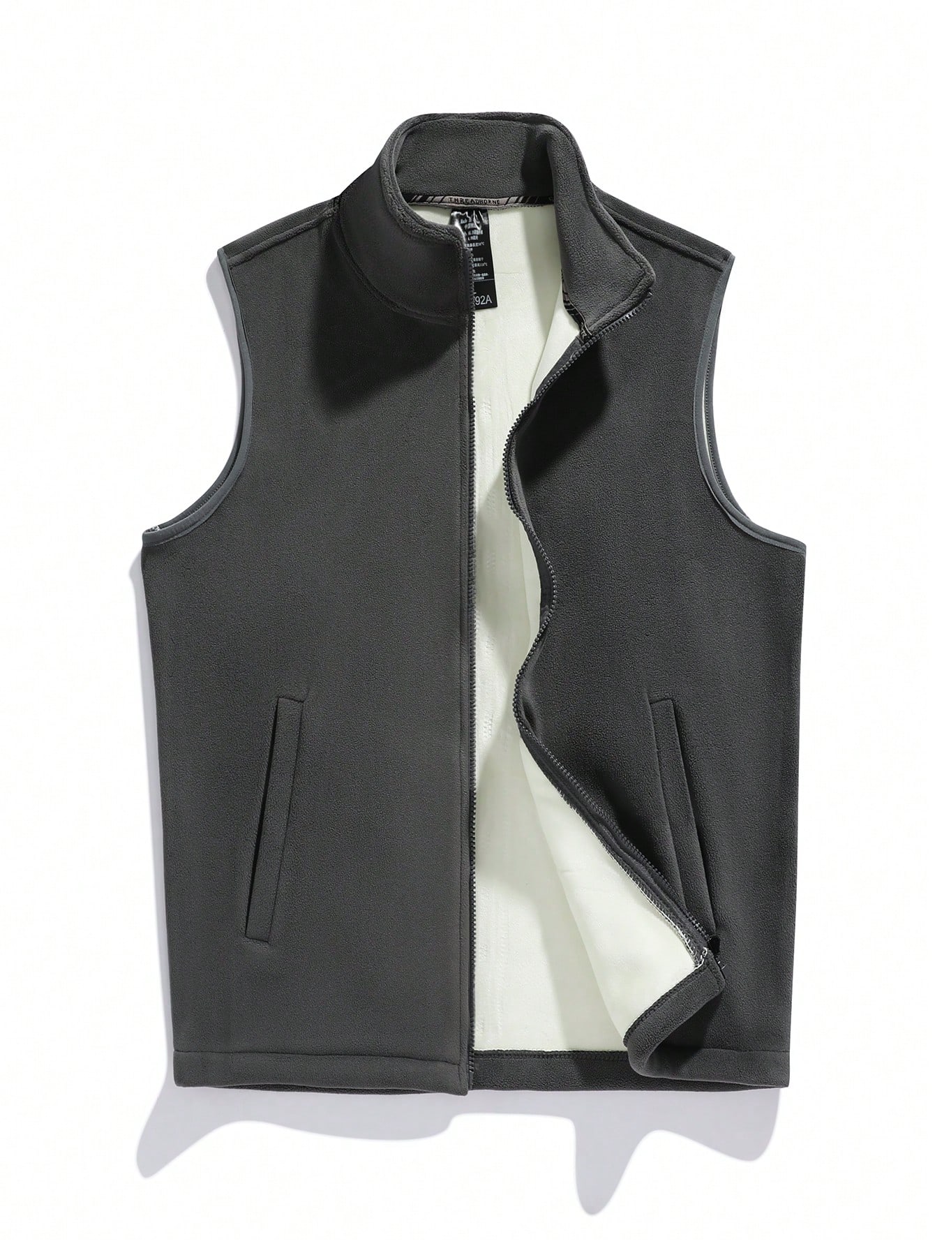 Men Zip Up Thermal Vest Coat