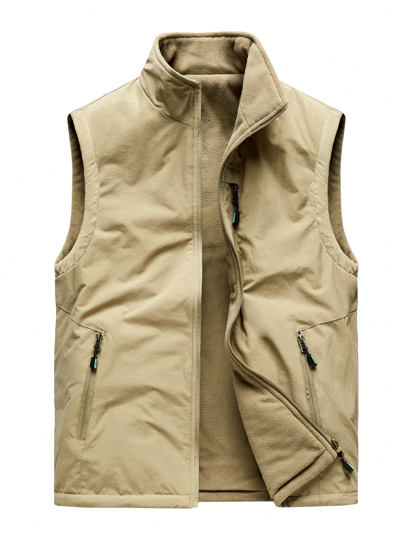 Men Zip Up Vest Jacket