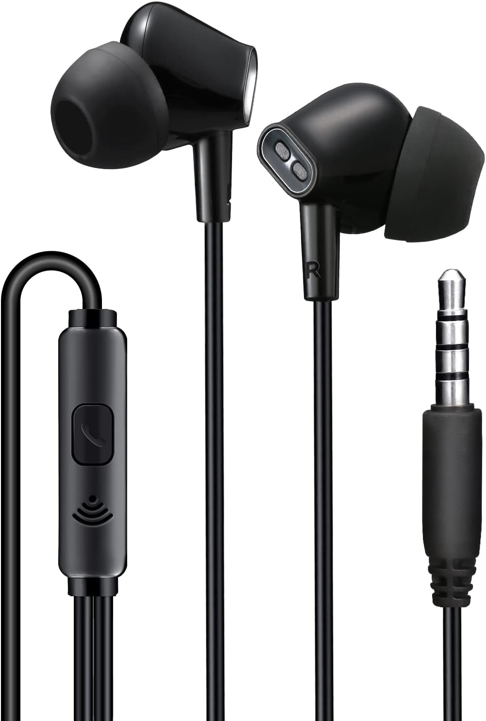 Aylaa Wired Earbuds Headphones with Microphone Noise Isolating Stereo Bass in-Ear Earphones -u2013 for Smartphones, Tablets, Sch