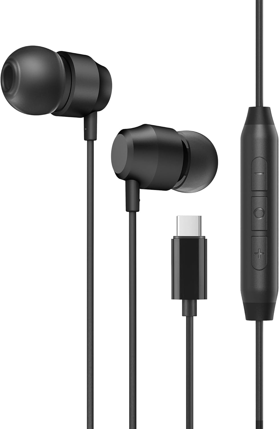 DB-audio USB C Headphones Wired Earbuds, in-Ear Type C Magnetic Earphones with Microphone Hands Free Calling Compatible for iPho