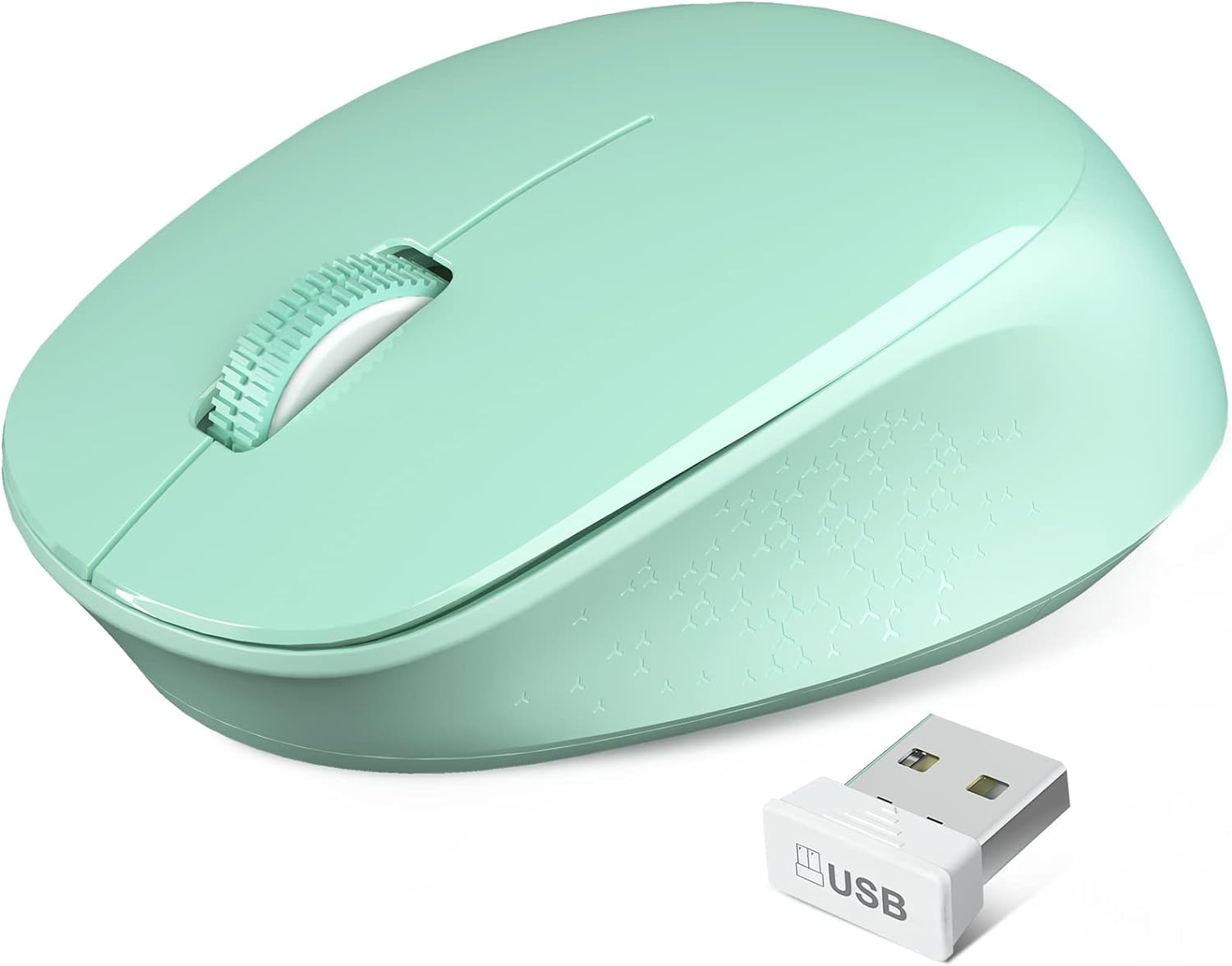 Wireless Mouse E702 2.4GHz Portable Computer Mouse with USB Receiver, Comfortable Silent Mice for Laptop, Chromebook, PC, Notebo