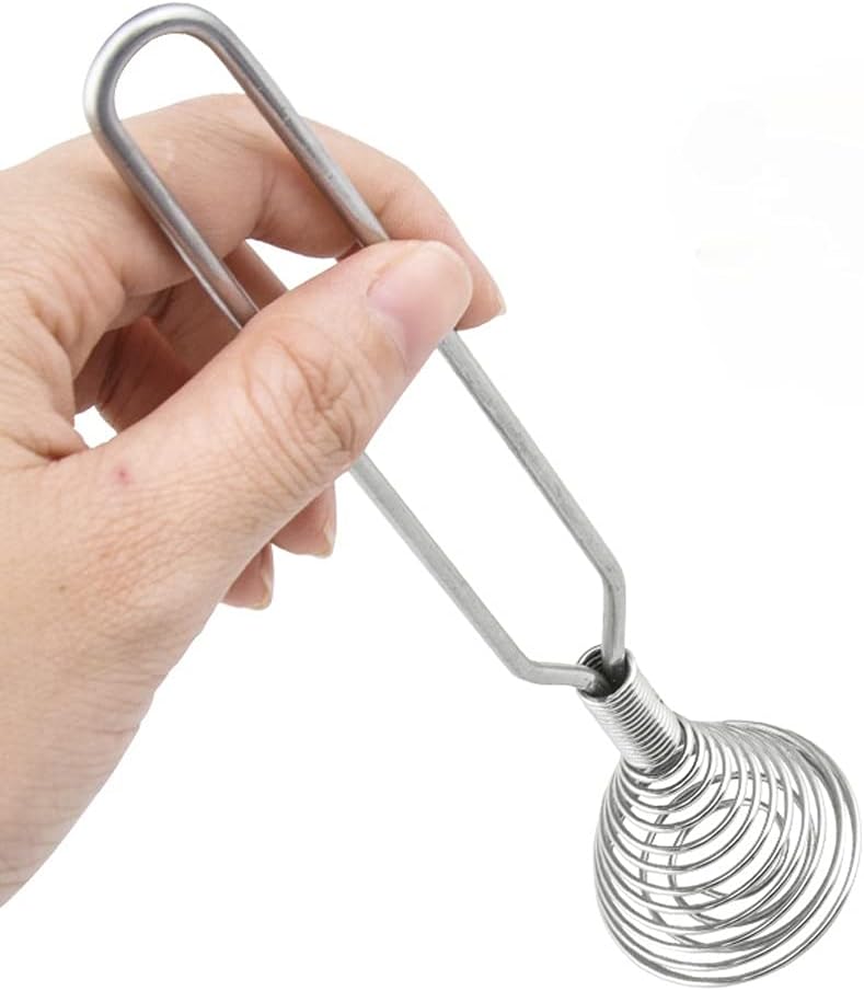 Stainless Steel Spring Coil Whisk Wire Whip Cream Egg Beater Gravy Cream Hand Mixer Kitchen Tool Accessories For Mixing Blending