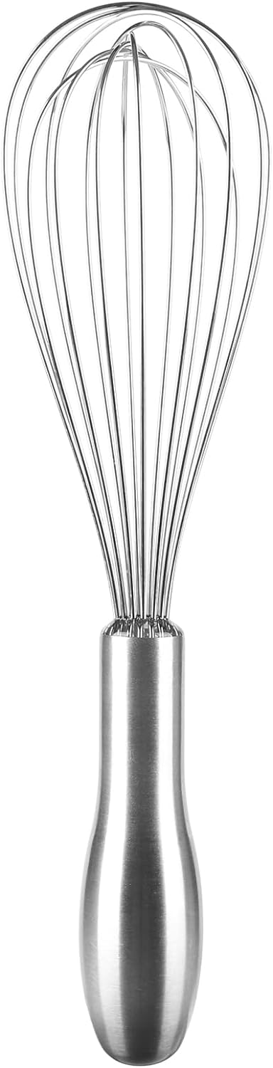 Dishwasher Safe Whisk 10 Stainless Steel Balloon Wisk Professional Whisks For Kitchen Cooking Perfect for Blending Whisking Baki