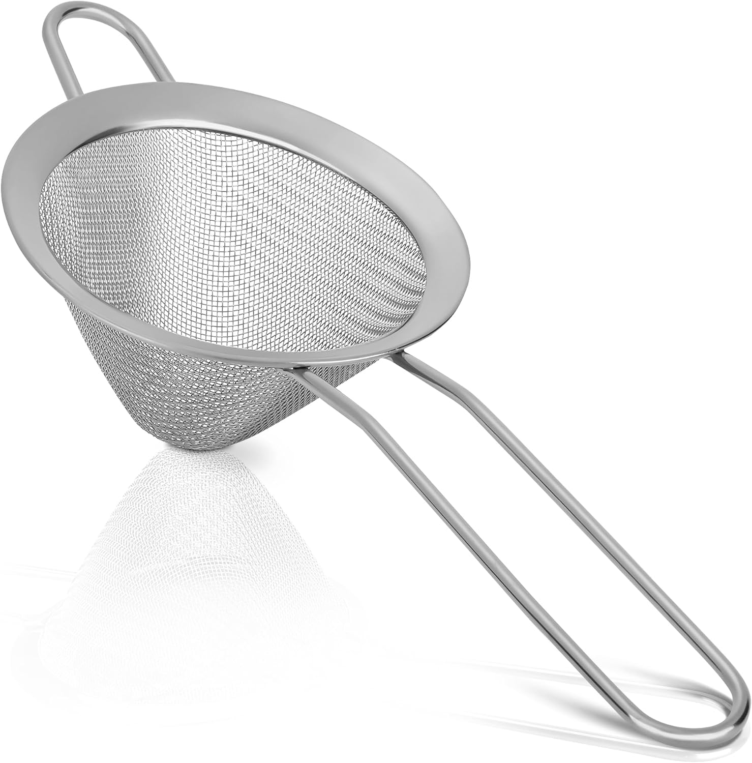 Stainless Steel Small Strainer Fine Mesh Strainer Mini Cocktail Strainer For Cocktails Tea Herbs Coffee & Drinks Tea Strainer wi