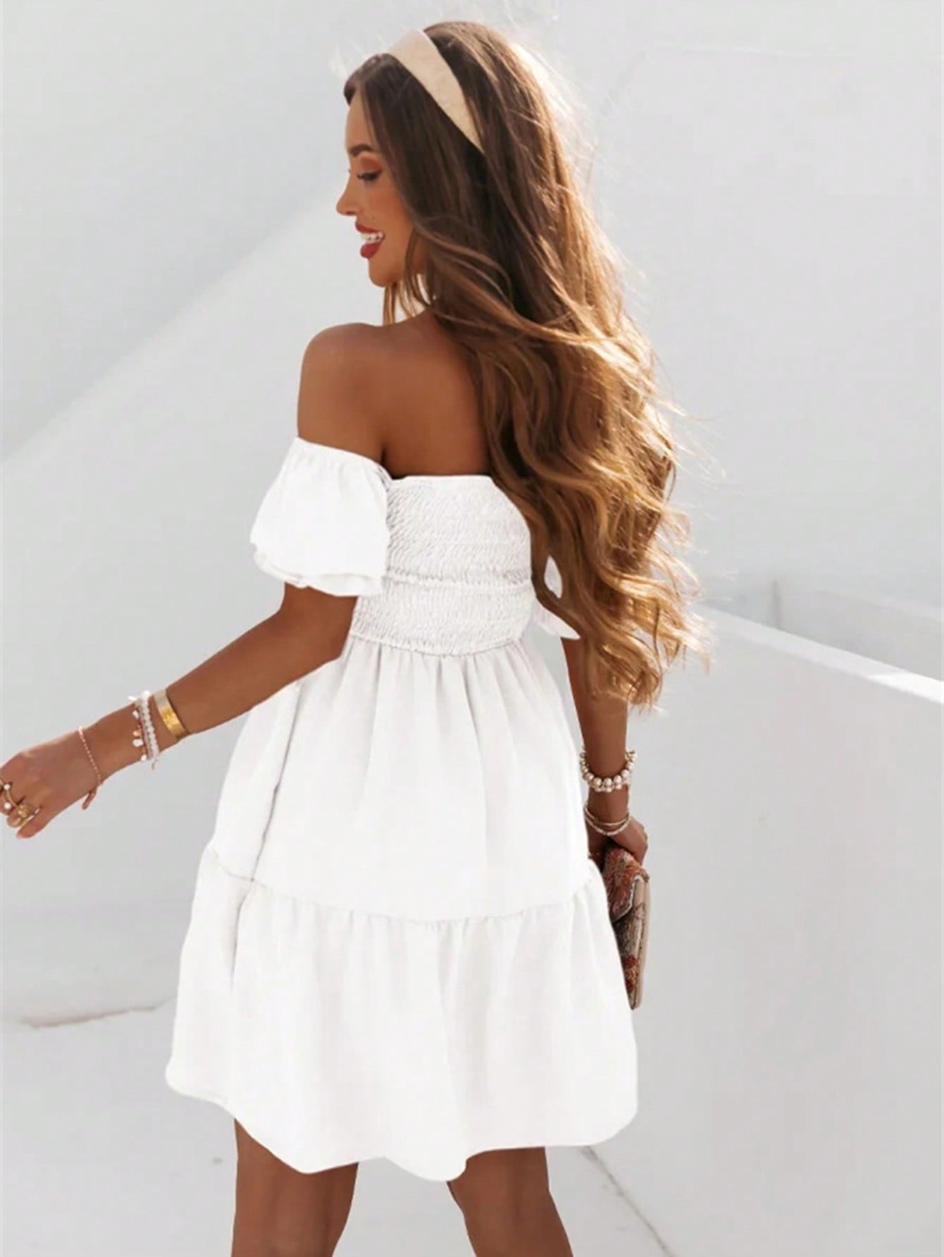 One Shoulder Ruffle Hem Bodycon Dress