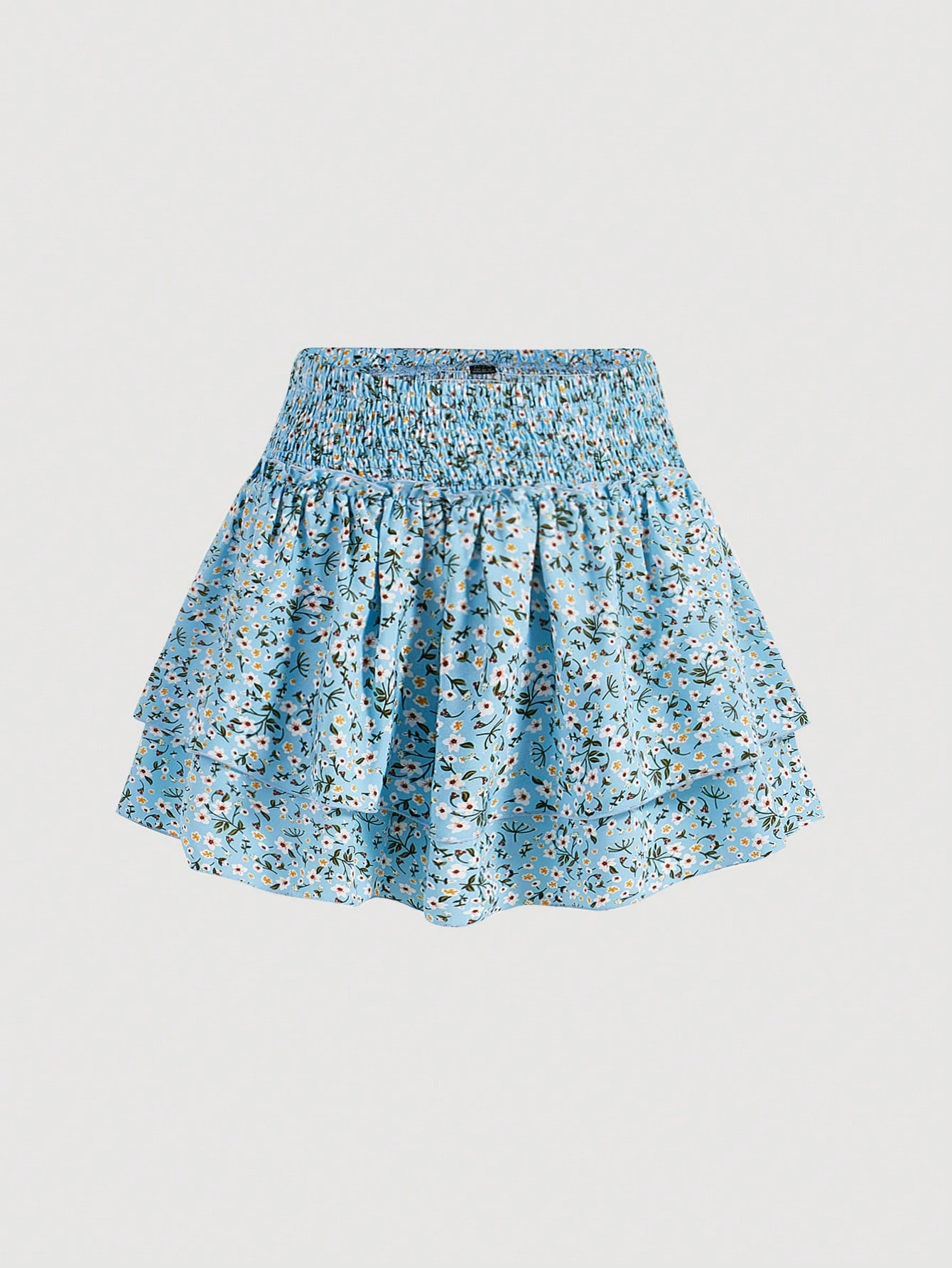 MOD Small Floral Print A-Line Skirt