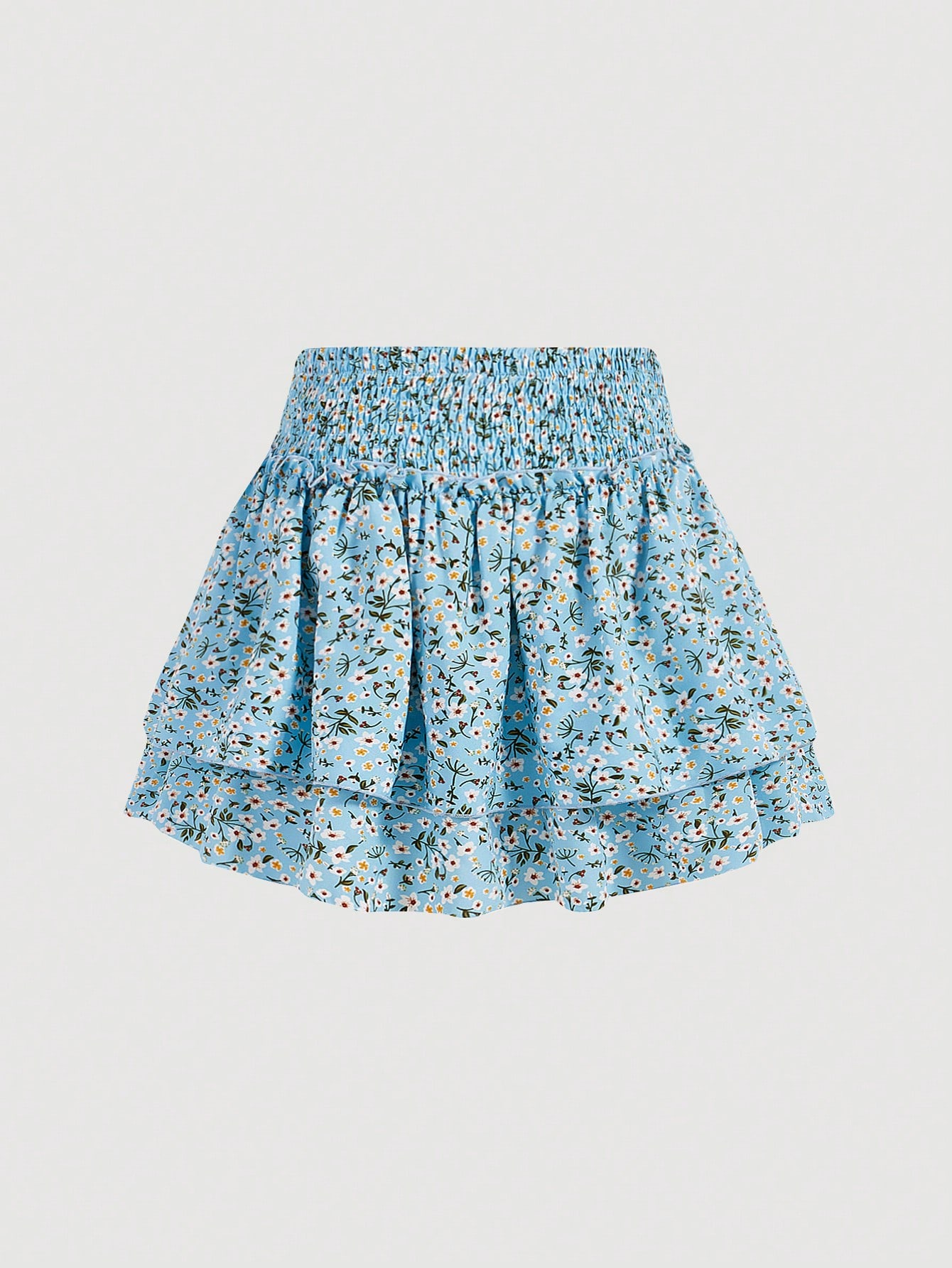 MOD Small Floral Print A-Line Skirt