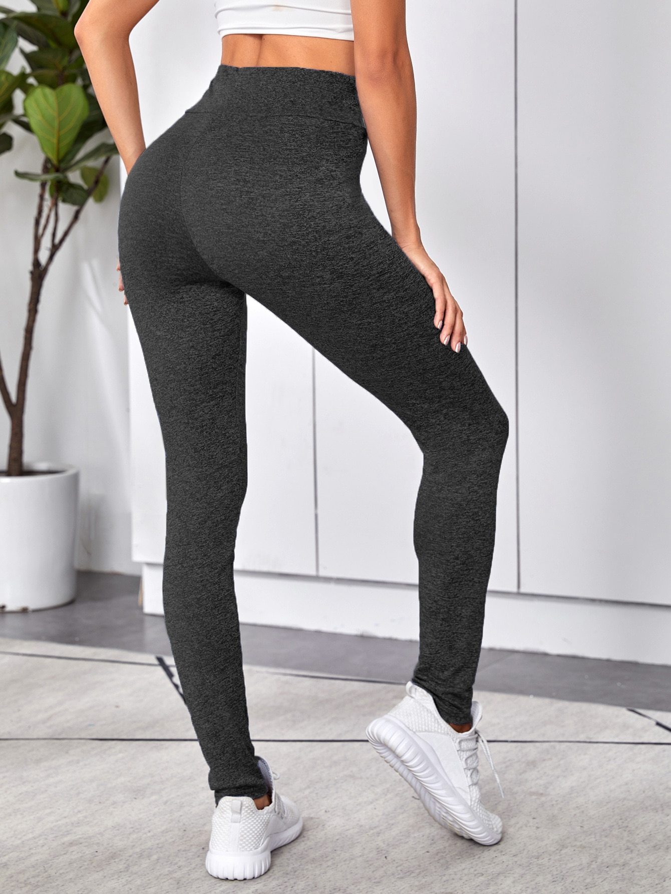 High-Rise Drawstring Leggings