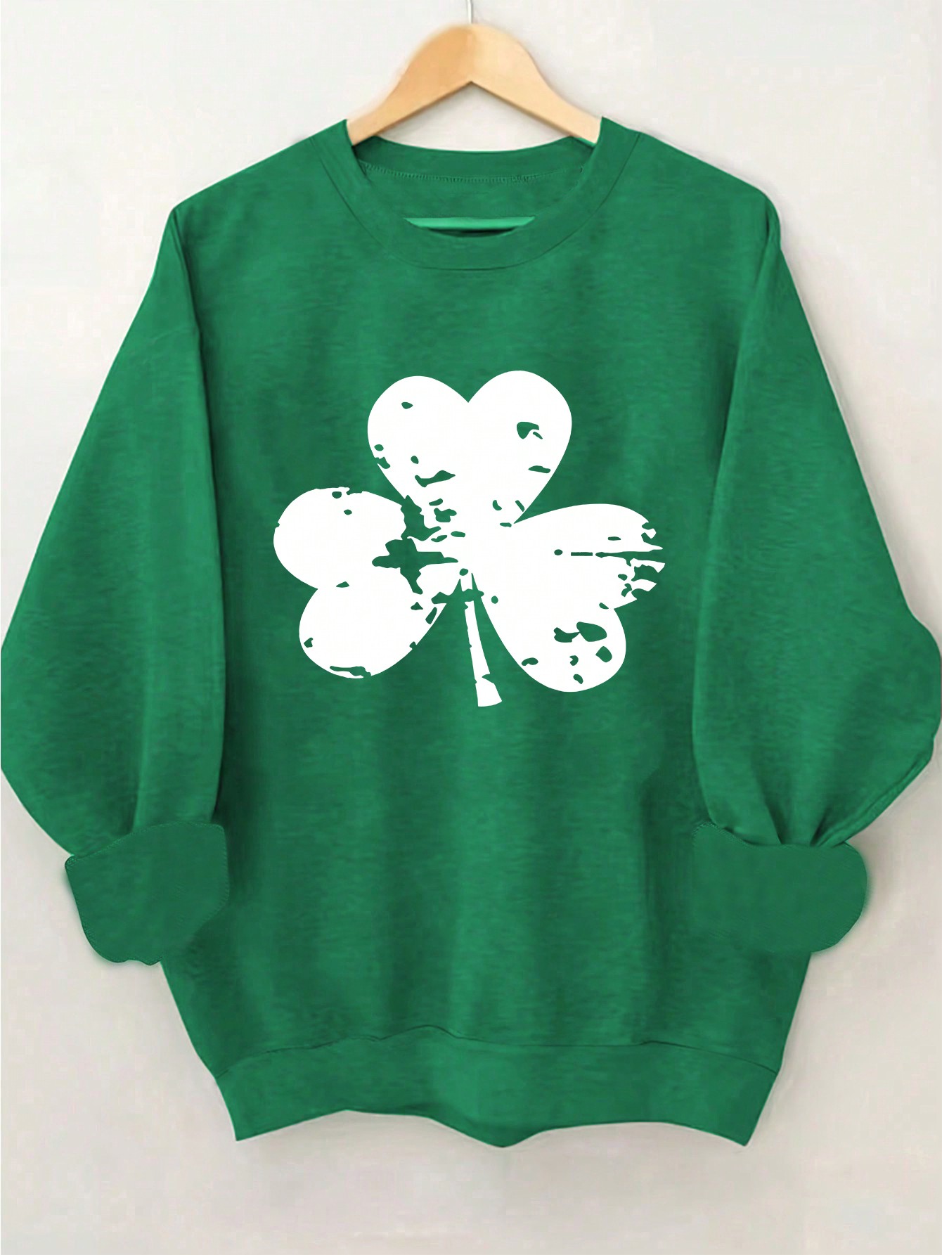 St. Patrick's Day Round Neck Long Sleeve Sweatshirt