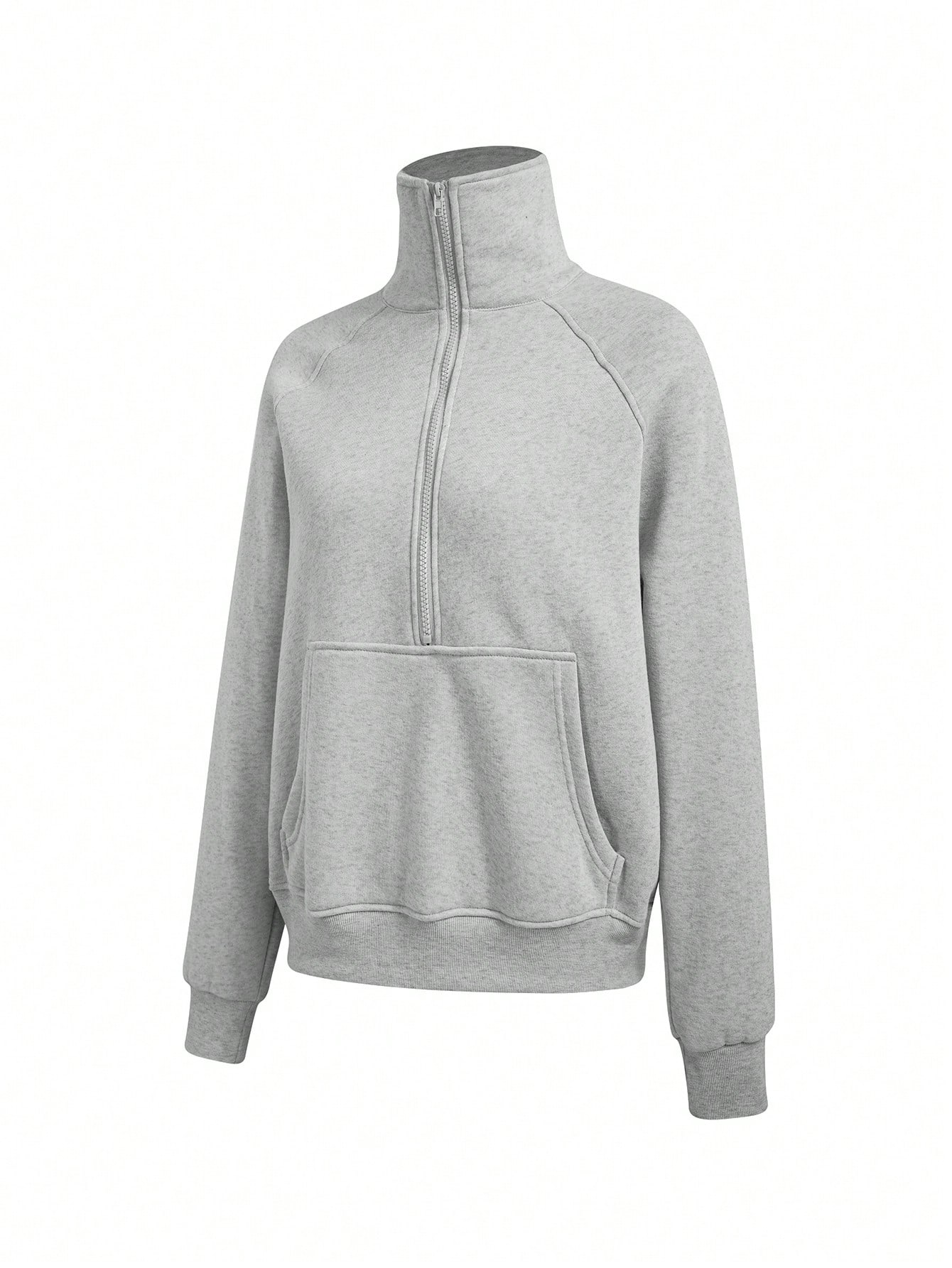 Women's Half-Zipper Raglan Sleeve Sweatshirt