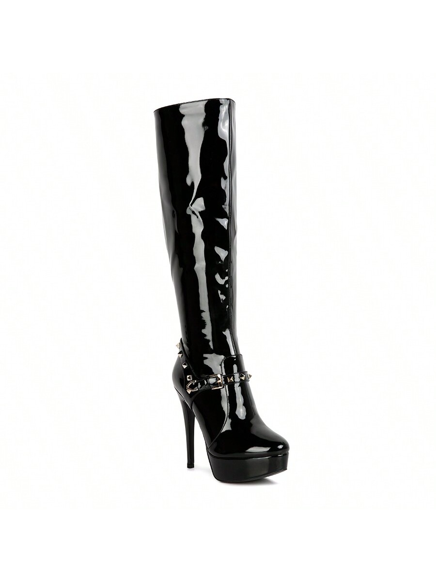 Daphne Stiletto Heeled Mid Calf Boots