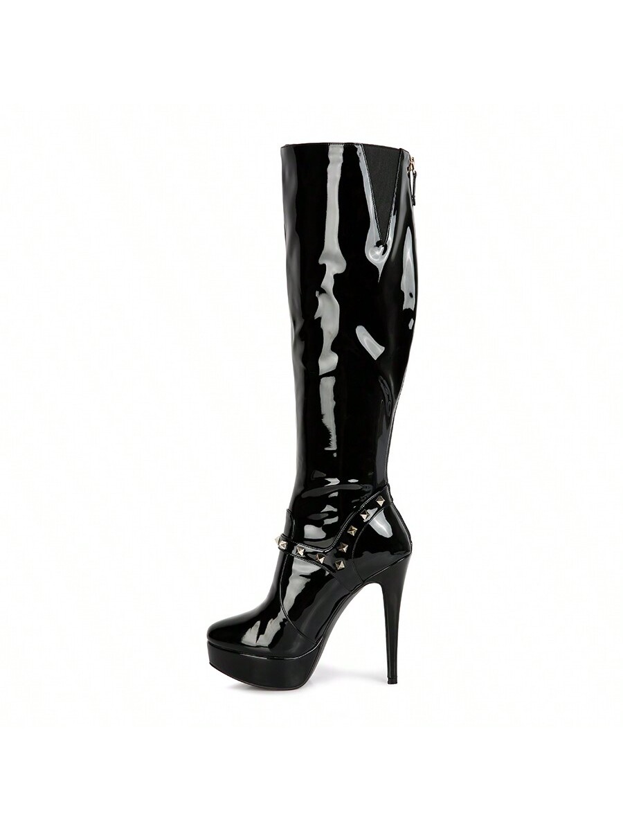 Daphne Stiletto Heeled Mid Calf Boots