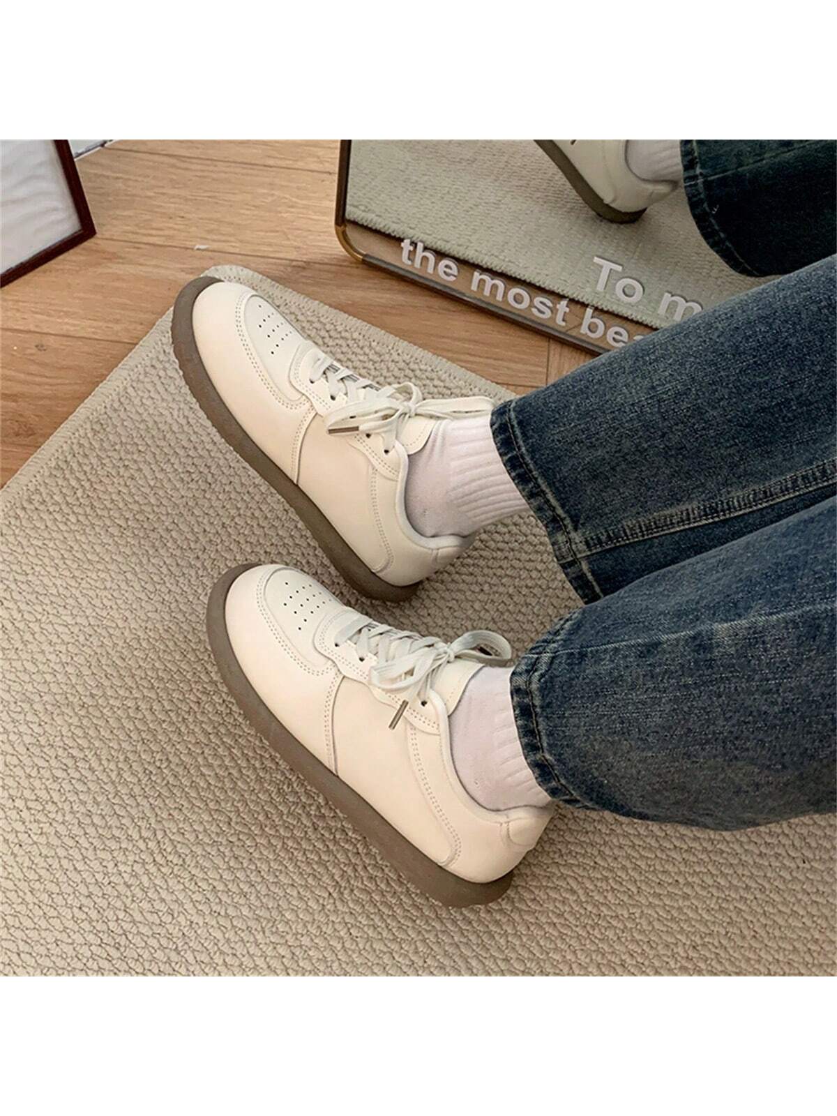 Minimalist Casual All-Match High-End Retro Sneakers For Spring And Autumn Wear,Lightweight And Suitable For Students