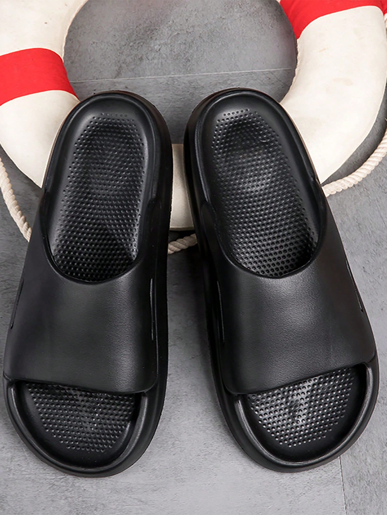 Men's Thickened Soft Summer Slippers, Anti-Slip Comfortable Four Season Slippers