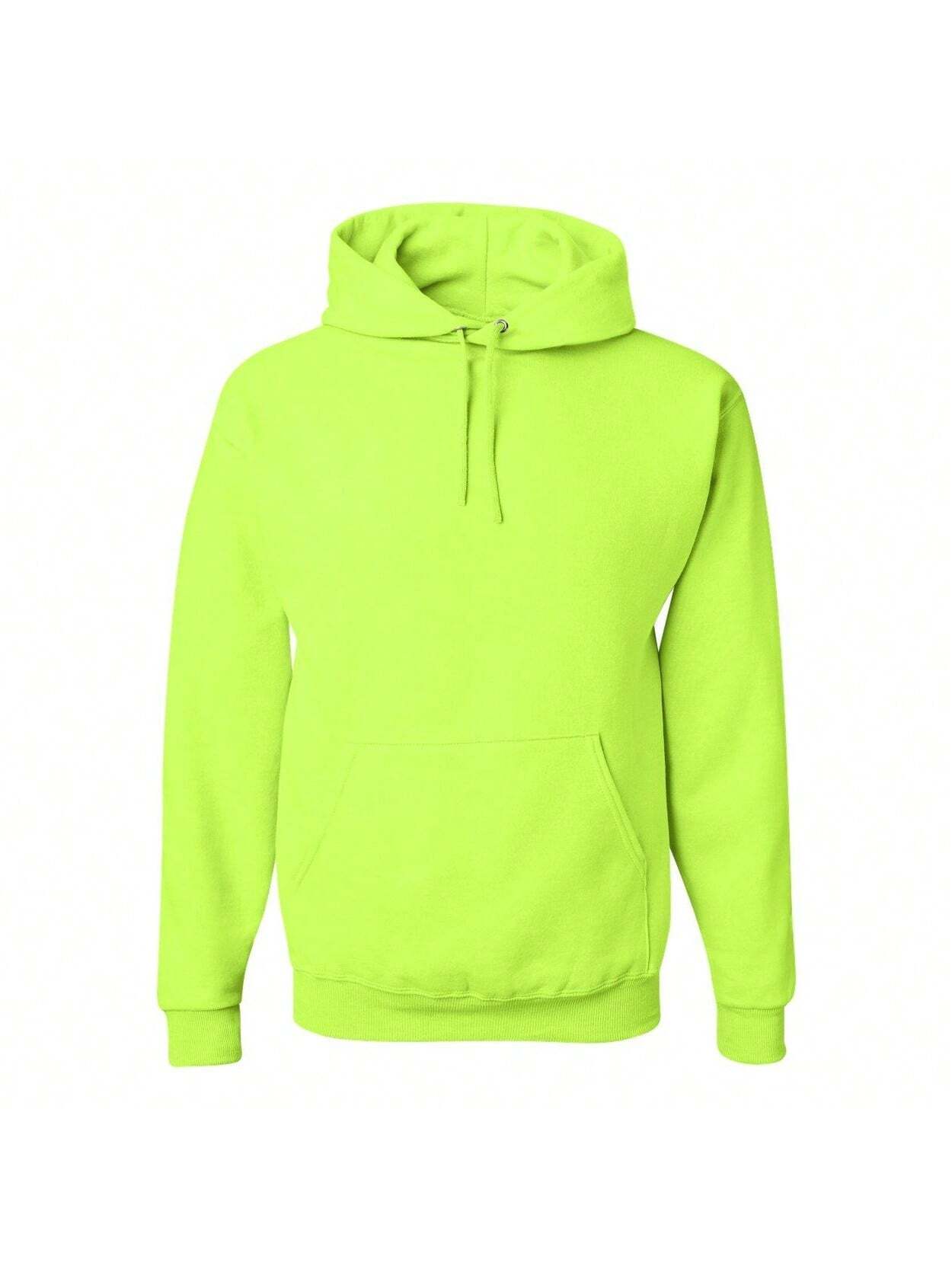 JERZEES NuBlend Hooded Sweatshirt (Safety Green)