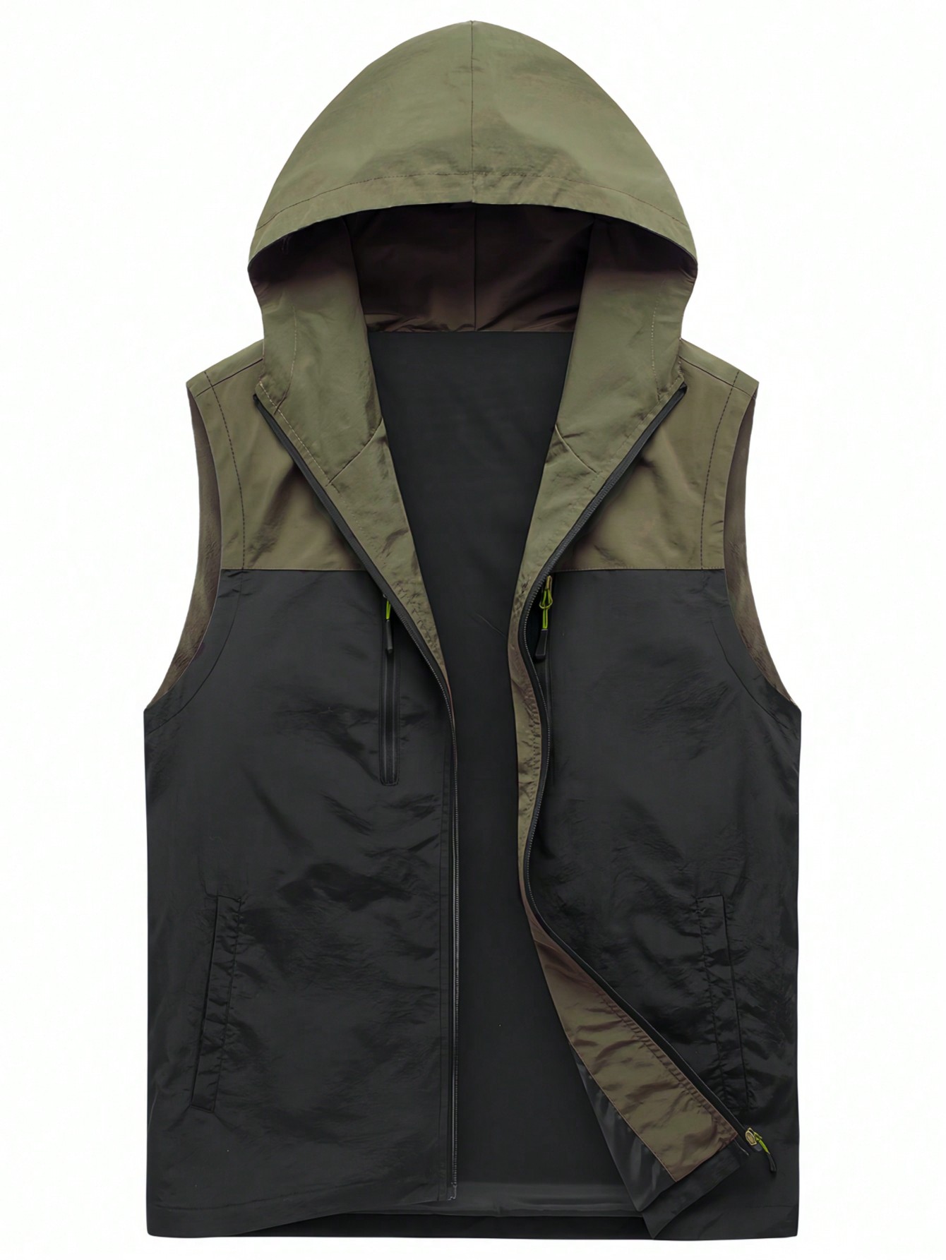 Manfinity EMRG Men's Color-Block Hooded Vest