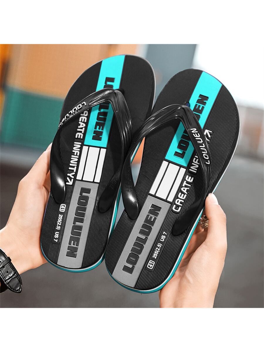 Men's Summer Outdoor Slippers, Anti-slip, Wear-resistant, Waterproof, Fashionable Non-slip, Flat Pu Slipper (model 2023)