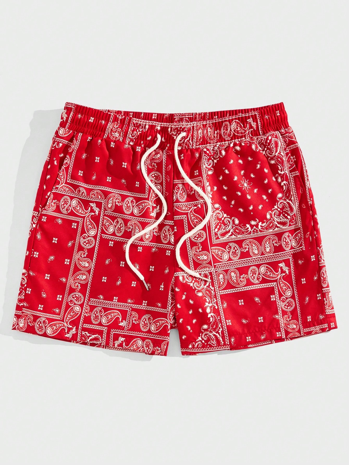 Manfinity RSRT Men Paisley Scarf Print Drawstring Waist Shorts