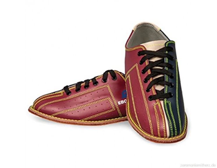 Ebonite Herren Bowling Shoes Unisex Illuminator Rental Schuhe-Rot/Schwarz 16
