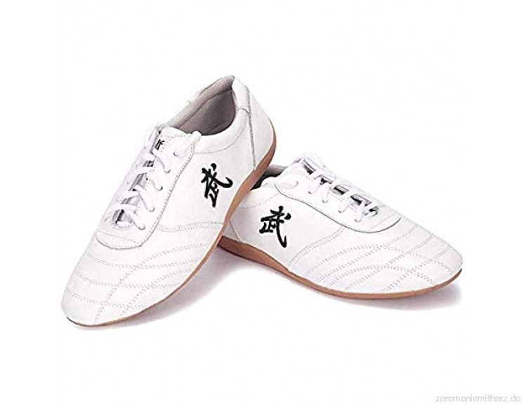 JINFAN Tai Chi Schuhe Für Frauen Männer Unisex Martial Arts Schuhe Besticktes Leder Chinesisch Kung Fu Tai Chi Wu SHU Taekwondo 