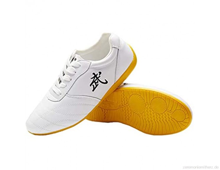 meng Taekwondo Schuhe  Unisex Taekwondo Boxen Kung Fu Tai Chi Sport Gym Schuhe Für Kinder Erwachsene (Color : White  Size : 47)
