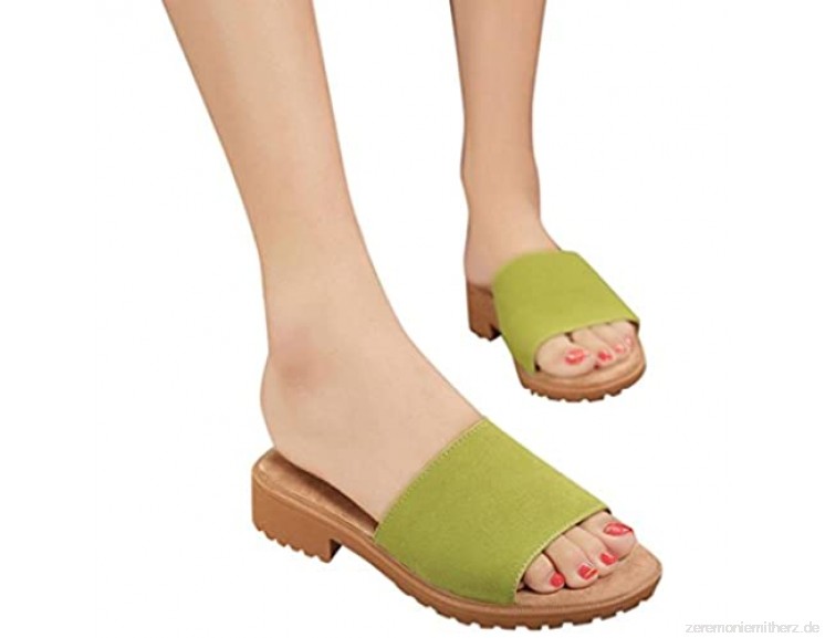 OYSOHE Damen Sandalen Sommer Damen Wildleder Hausschuhe Solide Mode Flach Knöchel Sandalen Sommer Schuhe