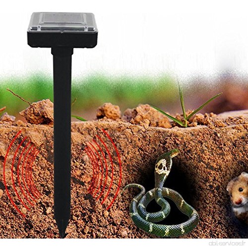 2 pcs solaire Répulsif taupe  Ultrasons électronique Drive Away Mole Rat dissuasif Mouse Serpent équipement Insectifuge pour jar