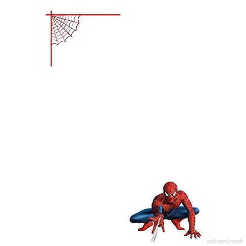 25 A5 Spiderman Web vidéo sur le thème écriture Petits Établissements papier – Uni papeterie - B074CHXP