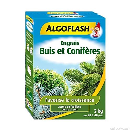 ALGOFLASH Engrais Buis et Conifères 2 Kg Multicolore 18.6x 6.4 x 26 cm - B079JCW398