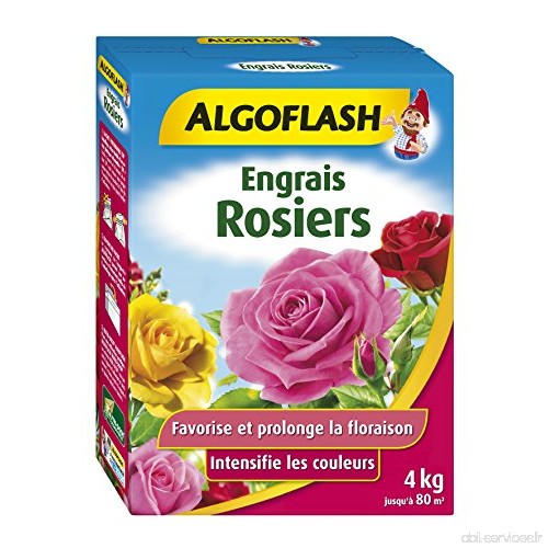 ALGOFLASH Engrais Rosiers 4 kg  Multicolore  23.5 x 7.7 x 32 cm - B079J69K5F