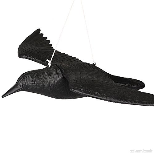Bird Répulsif Corbeau avec ailes propagation d'extérieur Pest Control Leurre pigeon Faux Effet dissuasif Répulsif - B074M9J4FM