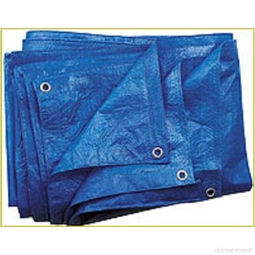 Bleu Bâche 60 g/m²  6 x 8 m tissus Bâche Bâche de protection Bâche à raccord universel - B00GIXAOTA