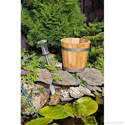 Cache-pot de grande qualité  pot de fleurs  jarre en bois robuste de conifère (Mélèze)– disponible en nombreuses tailles (300 x 