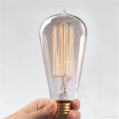 DP AC110/220 V ST64 rétro Edison Pull Tip Eau Creative personnalité tungstène ampoule à filament 1 PC 110v - B073F5Y98K