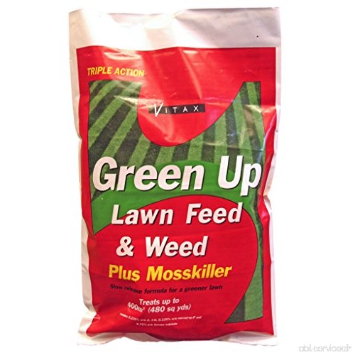 Engrais granulaire anti mousse et mauvaises herbes Vitax Green Up de 25 kg - B00CWXFHDI