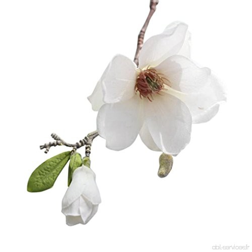 Fleurs artificielles LHWY Nouvelles fleurs artificielles Magnolia fleurs mariage Bouquet parti Accueil décorations (A) - B071F42