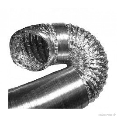 Gaine aluminium pour extracteur d'air Ø 200 mm x 10 m - Winflex ventilation - B00JJR42MW