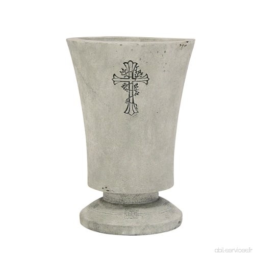 Greemotion 617028 Vase funéraire en polyrésine Crème - B005LLY4RS