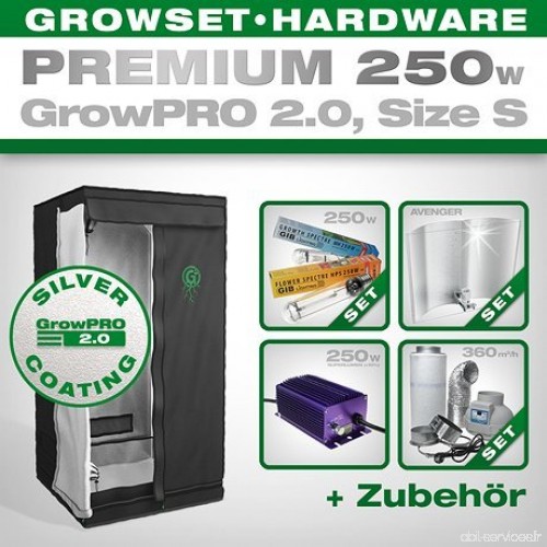 GrowPRO Grow Box 2.0 S – Grow Kit pour l'intérieur Home Grow – 250 W Grow Premium - B01N8PFVZC