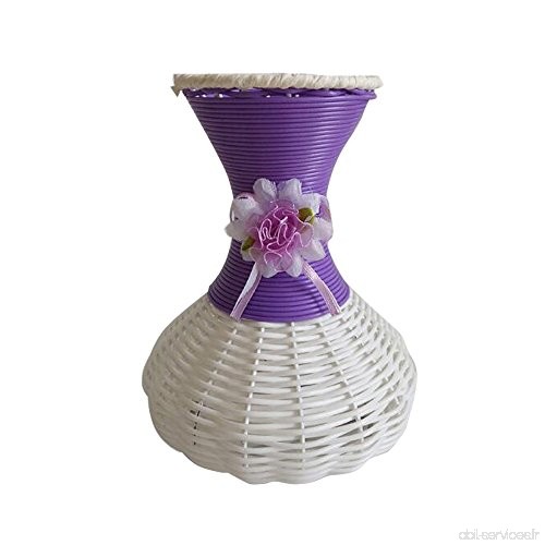 Home Furnishings Simulation Fleur paniers décoré avec des arts plastiques violet - B076YWLX7Y