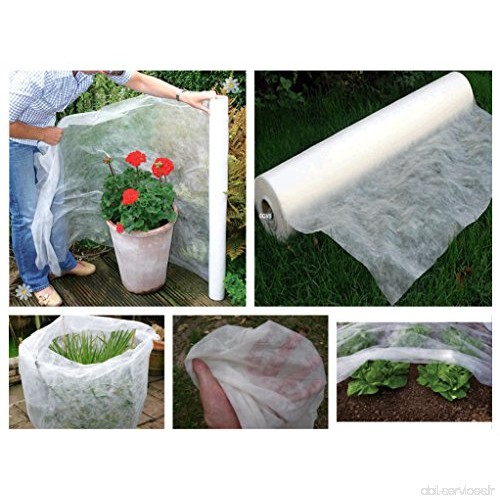 Le drap de protection en polaire pour les plantes et cultures du jardin Contre les insectes et le gel - B017KQGTP6