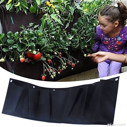 MEIWO 7 poche suspendue jardinière horizontale de jardin pour la décoration de jardin de jardin de cour - B07BR4N1LX