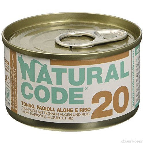 NATURAL CODE 20 Tuna Cat Beans alimentaire Wet Cat premium - B01MFBLNRS