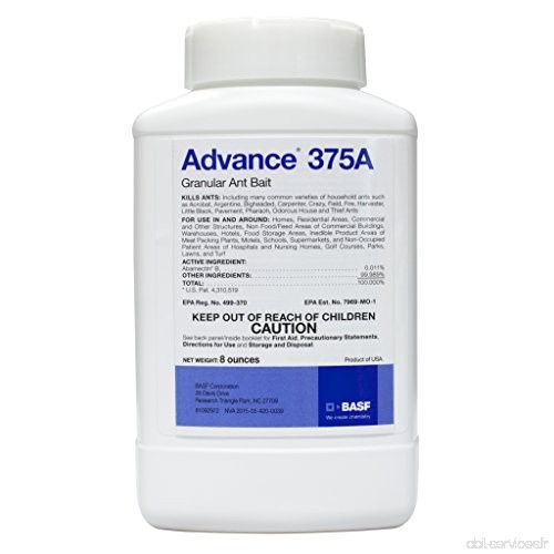 OutdoorHome Advance 375 A Select Granulaire ANT Bait – 8 G ANT Killer  ANT Poison Jardin  Pelouse  d'approvisionnement  Maintena