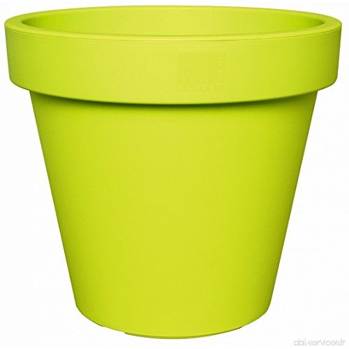 Pot de fleurs de couleur vive   vert citron  25cm - B06XNTSXKY
