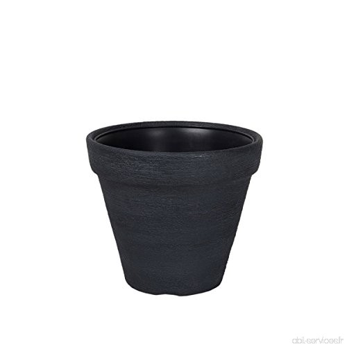 Pot de fleurs pots 10 L Noir Ø 30 cm pot de coton Pot - B079HXL2D4