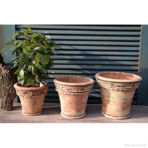Pot Pot de fleurs Bol Coque Terra Sel pot en céramique Ø 16cm terracotta - B0746N2MY7