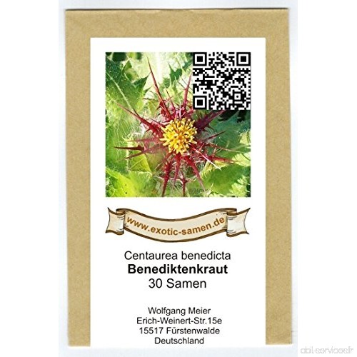 RWS Chardon béni - herbe serpent - Centaurea Benedicta - Medicinal u. Plante ornementale - 30 graines - B01KJX42Z6